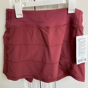 Lululemon Pace Rival Skirt LONG- Mulled Wine size 4. NWT